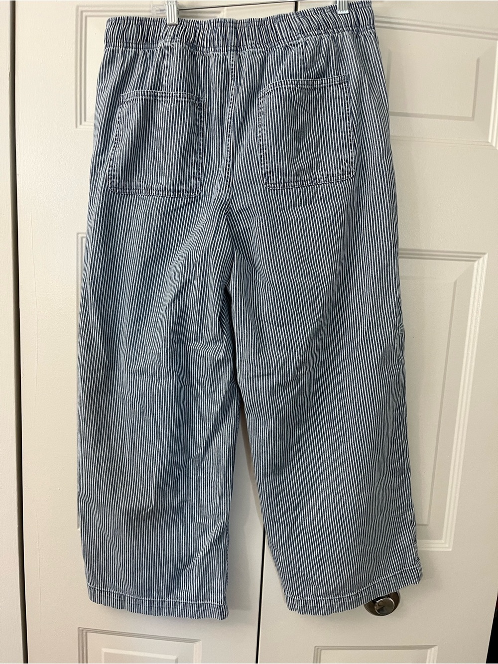 Gap Denim Women's Striped Wide-Leg Pants Coastal Resort Casual - Picture 5 of 6